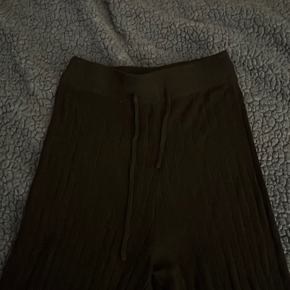 black flare lounge pants